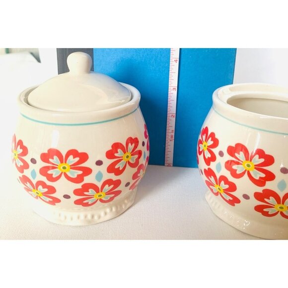 Pioneer Woman Sugar Bowl "From my Frontier to yours" Collection Set of 2 - Picture 3 of 14